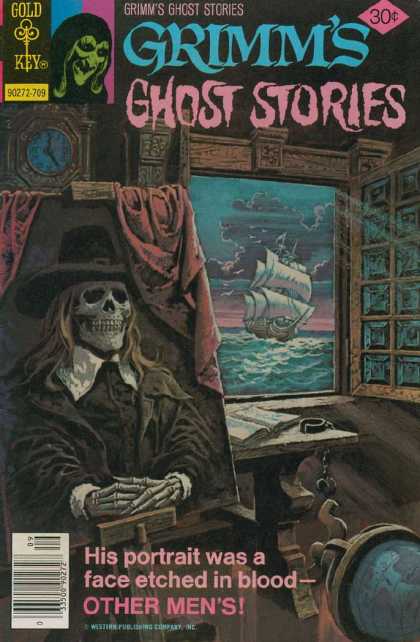 Grimm's Ghost Stories 40 - Gold Key - Ship - Captain - Boat - Skull