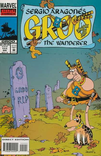 Groo the Wanderer 111 - Sergio Aragones - Rip - Sword - Graveyard - Marvel