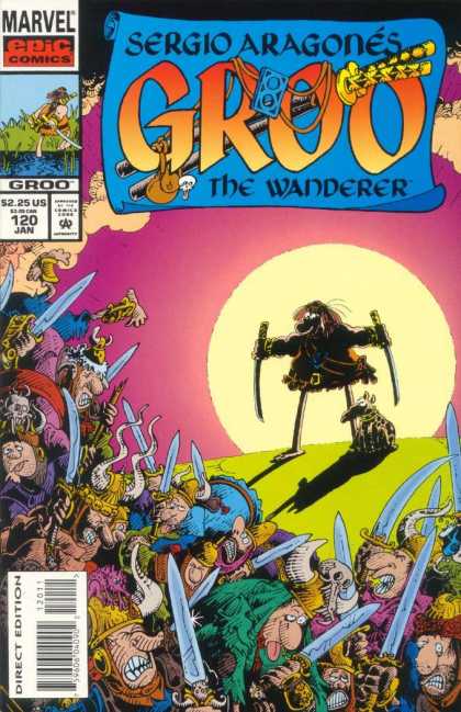 Groo the Wanderer 120 - A Man Only Has His Dog - When The Sun Sets - Internal Conflict - One Has To Fight Back - Mayhem