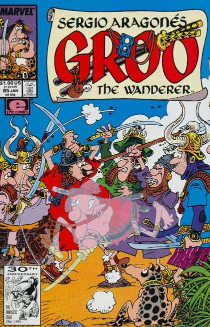 Groo the Wanderer 85 - Sword - Dog - Battle - Vikings - Issue 85
