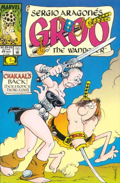 Groo the Wanderer 89 - Groo - Sergio Aragones - Amazon Woman - Sword - Clouds