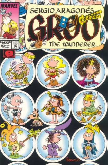 Groo the Wanderer 93 - Marvel Comics - Sergio Aragones - The Wanderer - Gold Crown - Sword