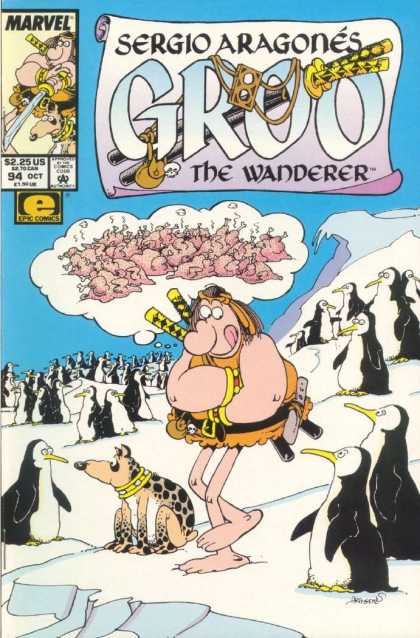 Groo the Wanderer 94 - Penguins - Fried Penguins - Arctic - Ice - Man