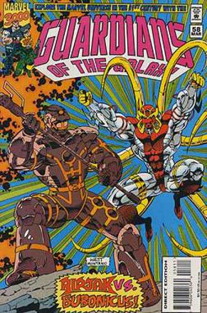 Guardians of the Galaxy 58 - Marvel 3000 - March - Bubonicus - Explosion - Comics Code Authority
