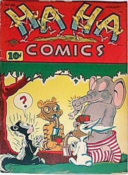 Ha Ha Comics 25 - Elephant - Tiger - Rabbit - Tree - Cards