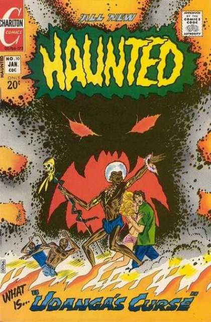 Haunted 10 - Charlton Comics - Comics Code - All New - Sceleton - Flame