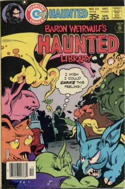 Haunted 33 - Charlton Comics - Comics Code - Baron Weirwulf - Monsters - Man