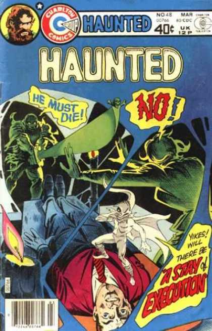 Haunted 48 - Charlton Comics - Haunted - Stay Of Execution - 48 - Big Sword