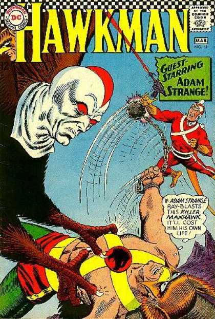 Hawkman 18 - Adam Strange - Dc Comics - Superman - Ray-blasts - Manhawk - Murphy Anderson, Paul Guinan