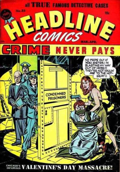 Headline Comics 23 - Gun - Priest - Police Officer - Cell - Crime