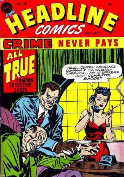 Headline Comics 25 - Famous - Crime - Detective - Cases - All True
