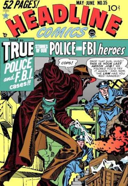 Headline Comics 35 - Fbi - Pistol - Raid - 50 Pages - Police