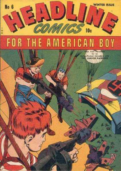 Headline Comics 6 - No 6 - Winter Issue - Parachute - Nazi - Guns