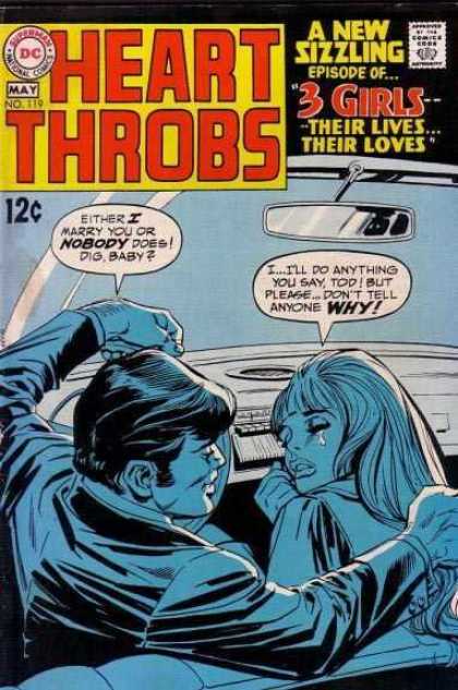 Heart Throbs 119 - Dc - Dc Comics - 3 Girls - Date - Love