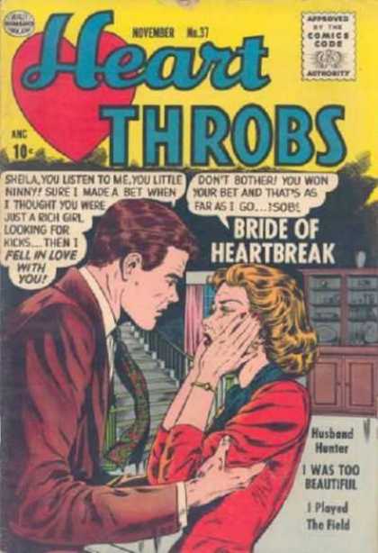 Heart Throbs 37 - Heart - Dialogue - Bride - Angry - Husband