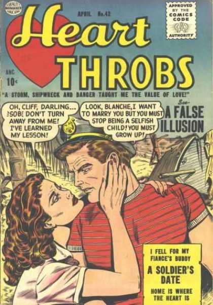 Heart Throbs 42 - Kiss - Sailor - Stranded - Shipwrecked - Palm Trees