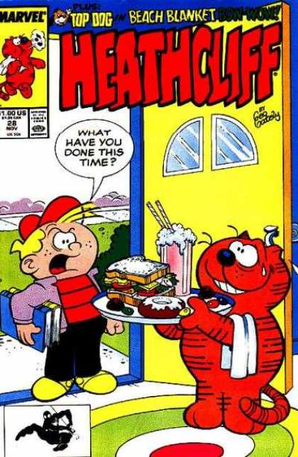 Heathcliff 28 - Top Dog - Beach Blanket - Marvel Comics - Food - What Have You Done