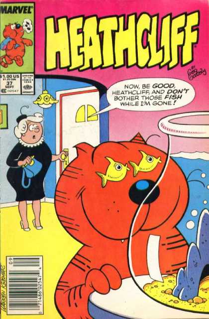 Heathcliff 37 - Marvel - Cat - Fish - Woman - Door