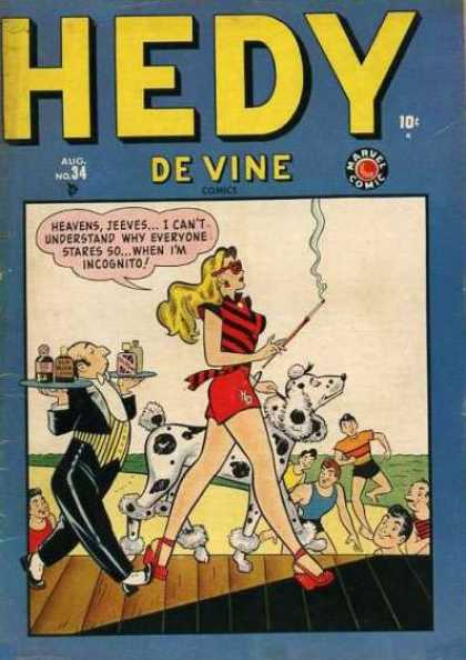 Hedy De Vine Comics 34 - No 34 - Butler - Boardwalk - Long Legs - Beach