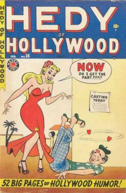 Hedy De Vine Comics 36 - Speech Bubble - Hollywood - Casting Today - Red Dress - Vixen