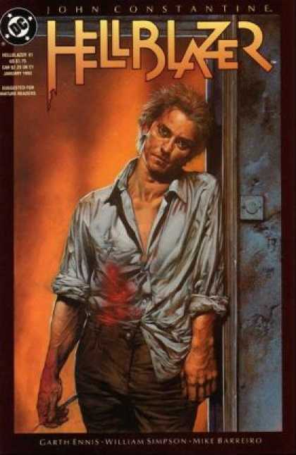 Hellblazer 61 - John Constantine - Dc - Orange - Blood - Shirt