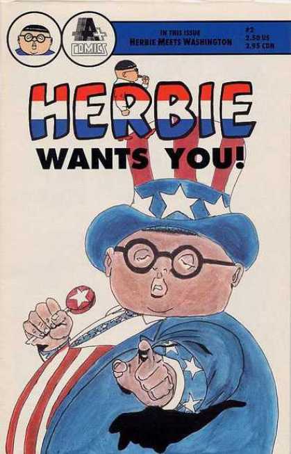 Herbie (1991) 2 - Comics - Spectacle - Wants You - Cap - Tie