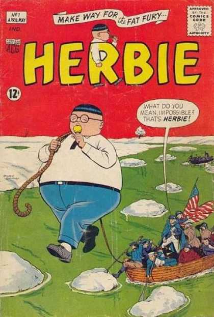 Herbie 1 - Herbie - Snow - Ice - American Flag - Men In Boat - John Byrne