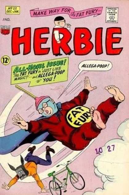 Herbie 22 - Make Way For The Fat Fury - Comics Code - Costume - Allega-poop - Byke