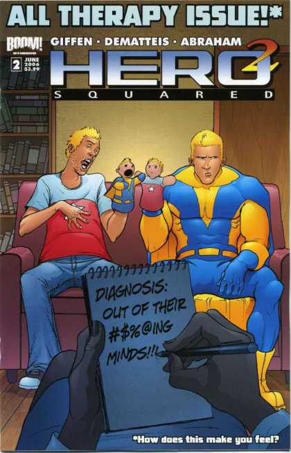 Hero Squared 2 - Puppets - Dianosis - Bookshelf - Therapy Issue - June 2006