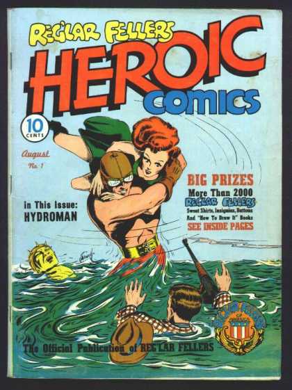 Heroic Comics 1 - Reglar Fellers - Man - Woman - Big Prizes - Hydroman
