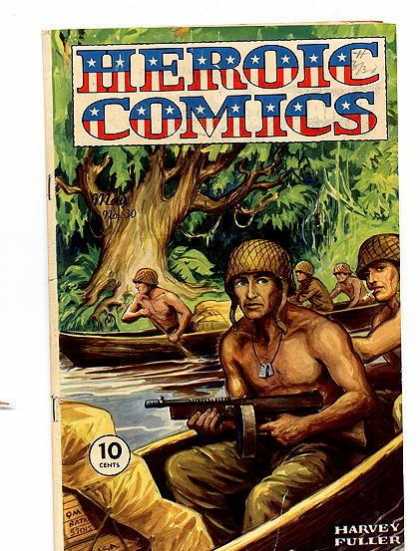 Heroic Comics 30 - Army - Jungle - Boat - River - Dog Tag