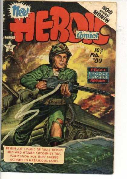 Heroic Comics 80 - Military Man - Guns And Ammo - Fatigues - National Hero - Protect And Serve