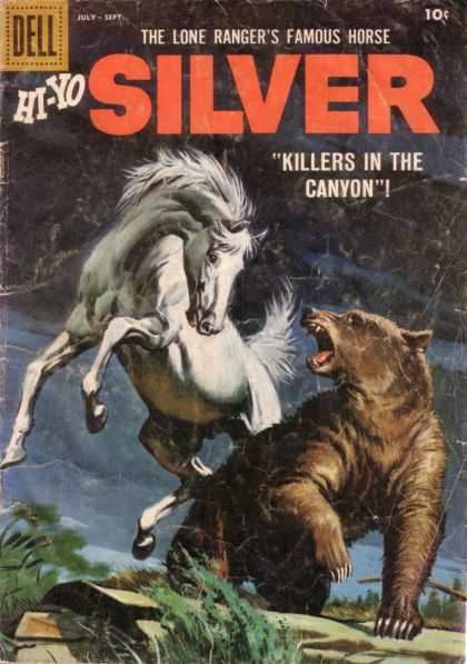 Hi-Yo Silver 27 - The Lone Rangers Famous Horse - Hi- Yo - Killers In The Canyon - Horse - Bear