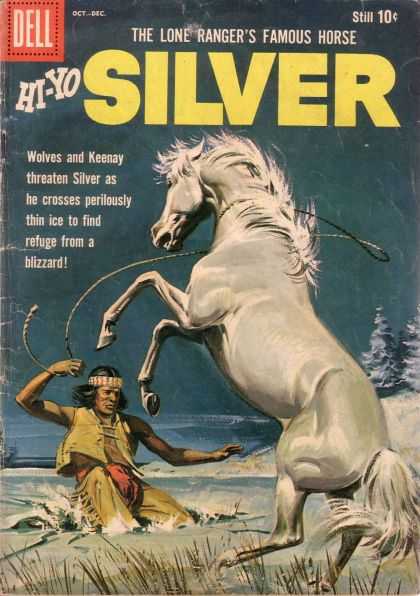 Hi-Yo Silver 36 - Dell - The Lone Rangers Famous Horse - Snow - Tree - Indian