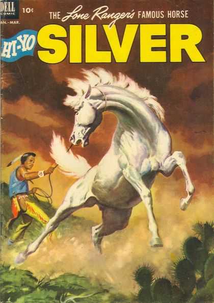 Dell Comics - The Love Rangers Famous Horse - Jan-mar - Rope - Shrub Hi-Yo Silver 5 - Dell Comics - The Love Rangers Famous Horse - Jan-mar - Rope - Shrub