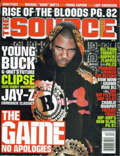 Hip Hop Books - The Source Hip Hop Magazine Issue #205 December 2006 The Game