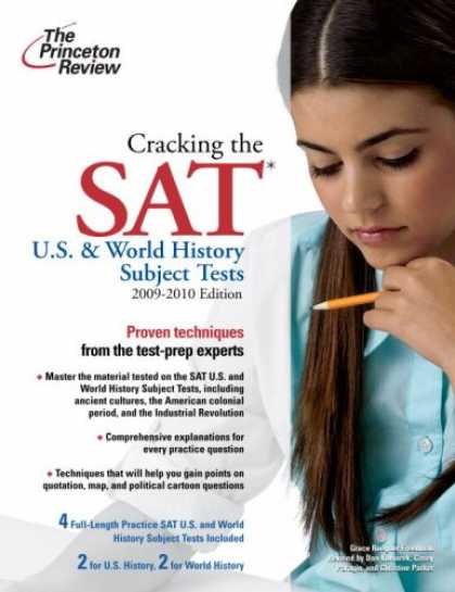 History Books - Cracking the SAT U.S. & World History Subject Tests, 2009-2010 Edition (College