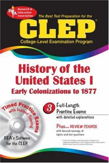 History Books - The CLEP History of the United States I w/CD (REA) - The Best Test Prep for the