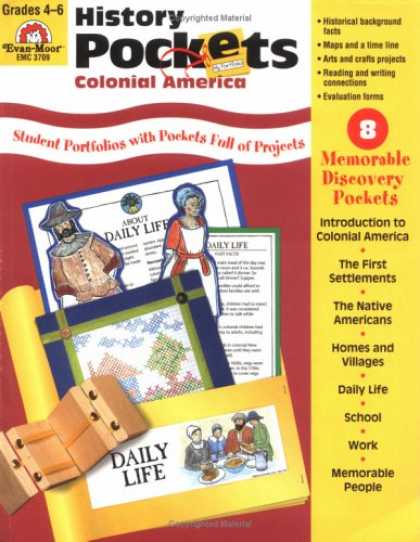 History Books - History Pockets: Colonial America, Grades 4-6+