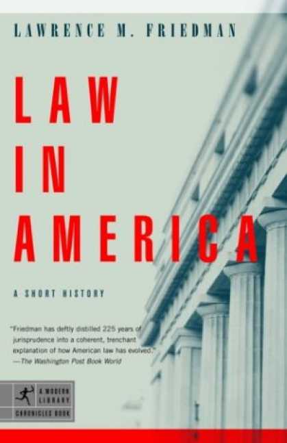 History Books - Law in America: A Short History (Modern Library Chronicles)