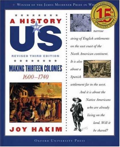 History Books - A Making Thirteen Colonies: 1600-1740 A History of US Book 2