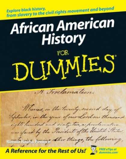 History Books - African American History For Dummies (For Dummies (History, Biography & Politics