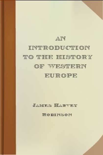 History Books - An Introduction to the History of Western Europe