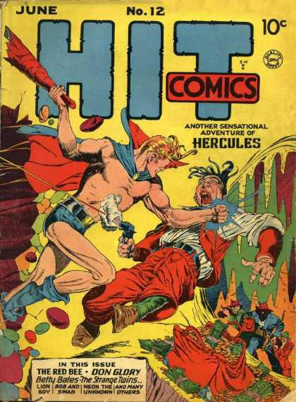 Hit Comics 12 - Money - Club - Gun - Superhero - Punch