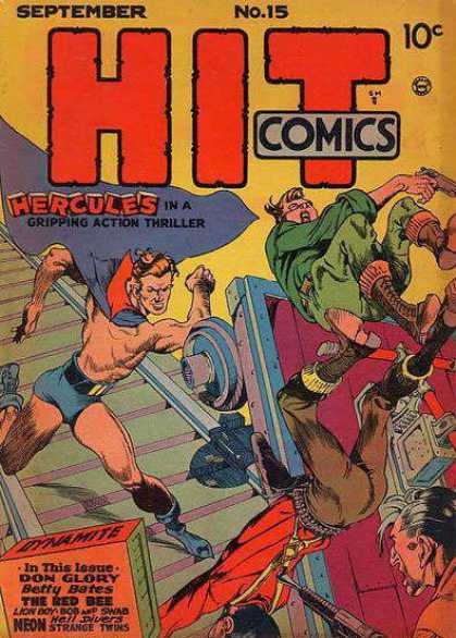 Hit Comics 15 - No 15 - Hercules - Don Glory - Betty Bates - The Red Bee
