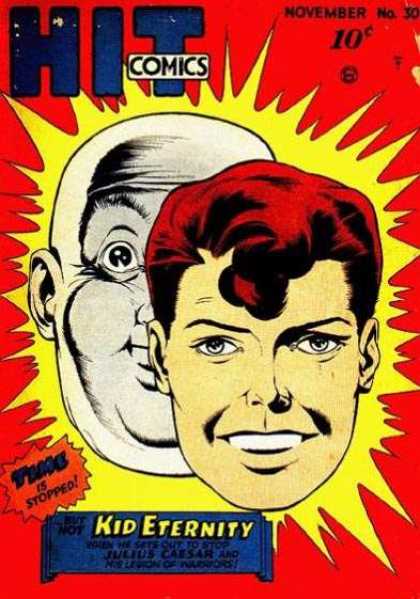 Hit Comics 30 - Kid Eternity - Time - Red - Yellow - Faces