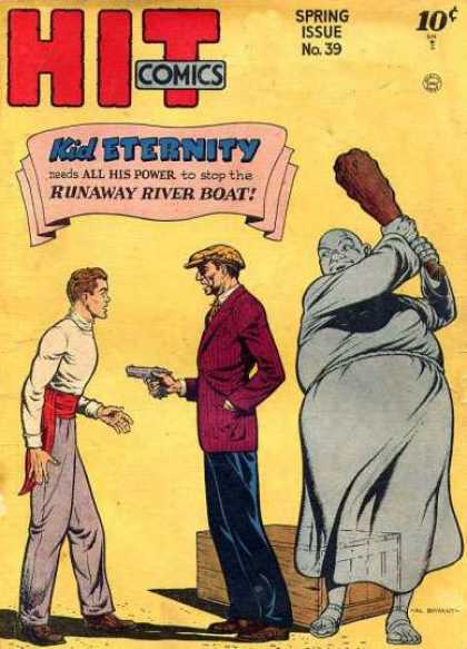 Hit Comics 39 - Kid Eternity - Runaway River Boat - Gun - Men - Ghost