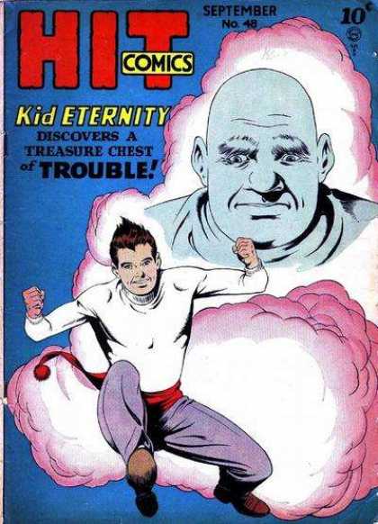Hit Comics 48 - Kid Eternity - Treasure Chest Of Trouble - Hit Comics - Genie - Cloud