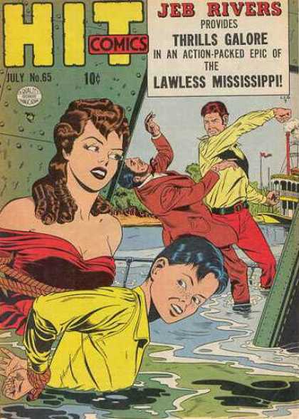 Hit Comics 65 - Hit - Water - Lady - Two Man - Flag