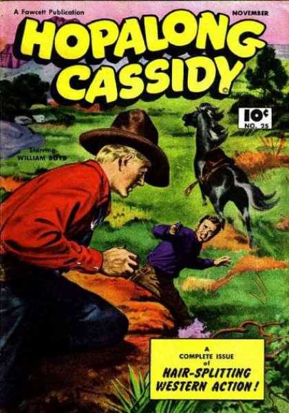 Hopalong Cassidy 25 - Fawcett - Action - Western - Issue - Horse